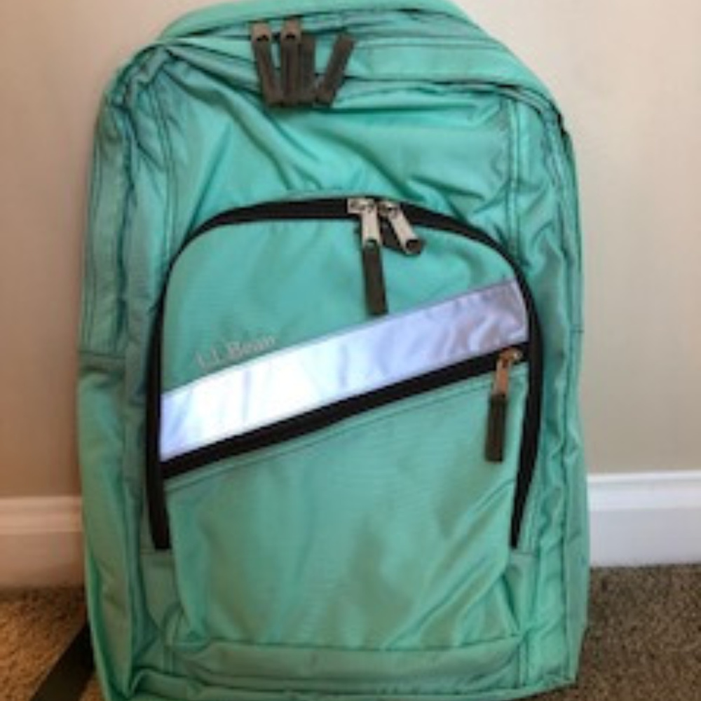 Mint L.L. Bean Deluxe Backpack -New with Tags
